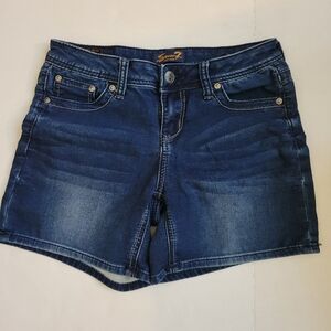 Seven7 Denim Medium Blue Ladies Jean Shorts Size 4